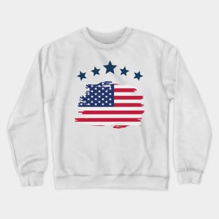 Flag USA Crewneck Sweatshirt